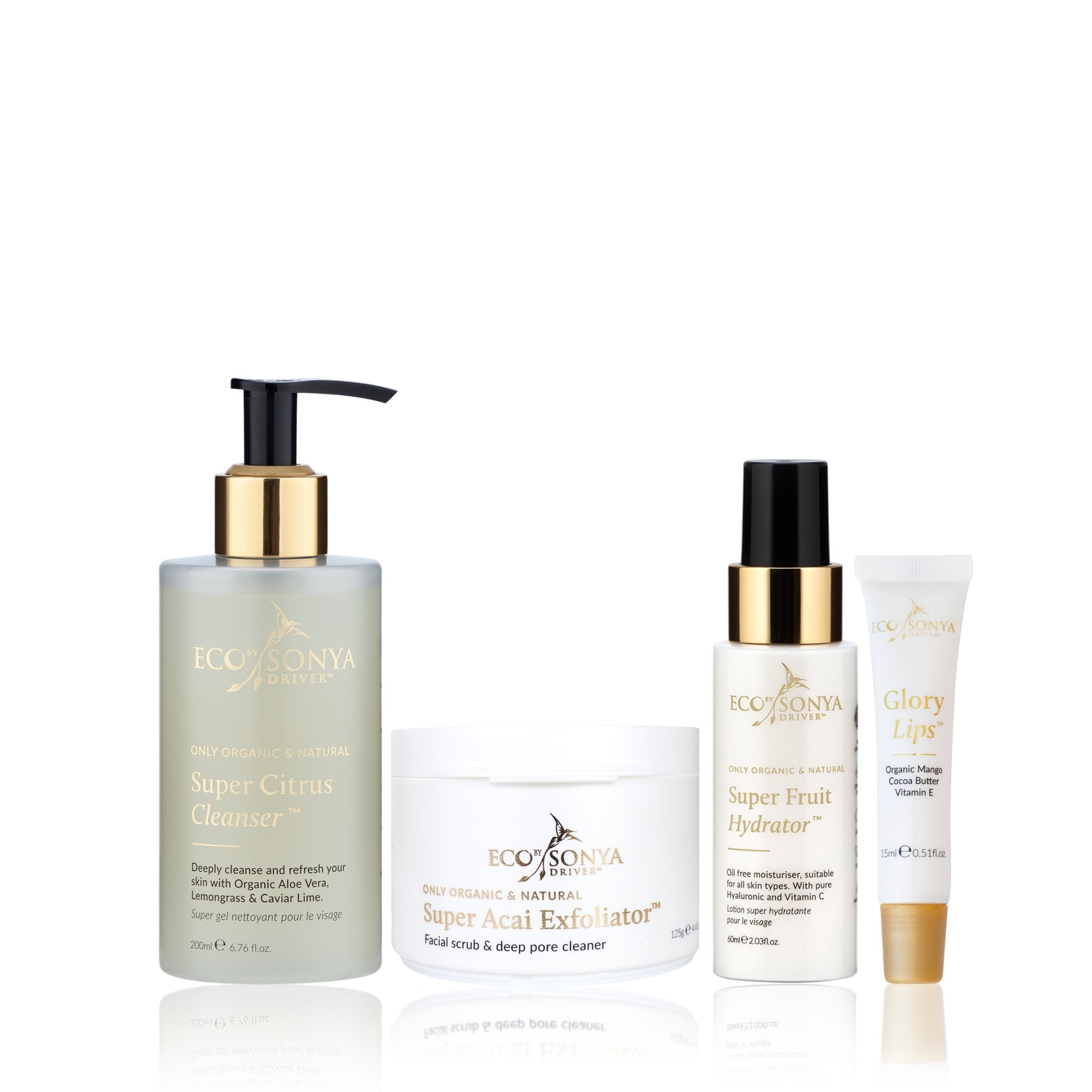 3 Step Skincare System With Acai Exfoliator - Eco By Sonya Driver Europe