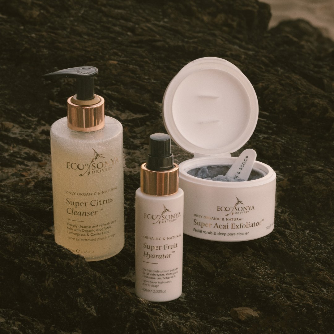 3 Step Skincare System With Acai Exfoliator - Eco By Sonya Driver Europe