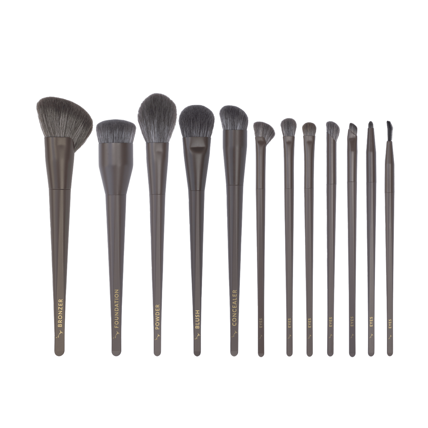 Set of Eco By Sonya Makeup Brush Set on a white background