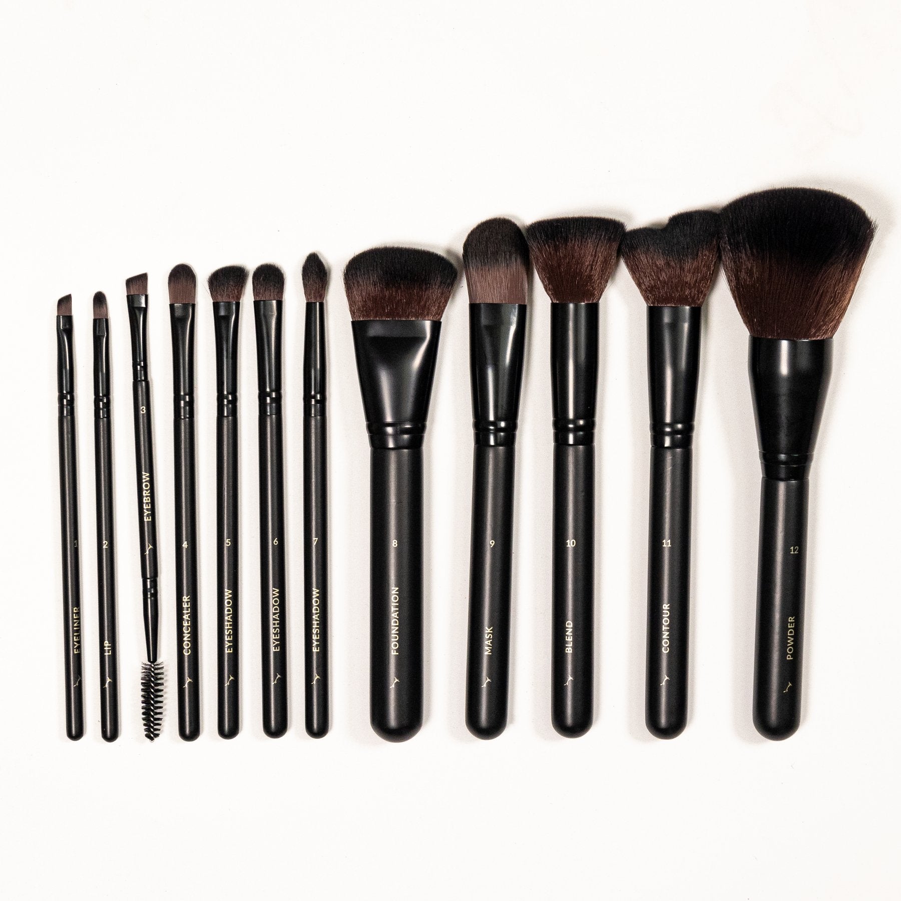 12 Piece Vegan Brush Collection - professional makeup brushes Eco by Sonya