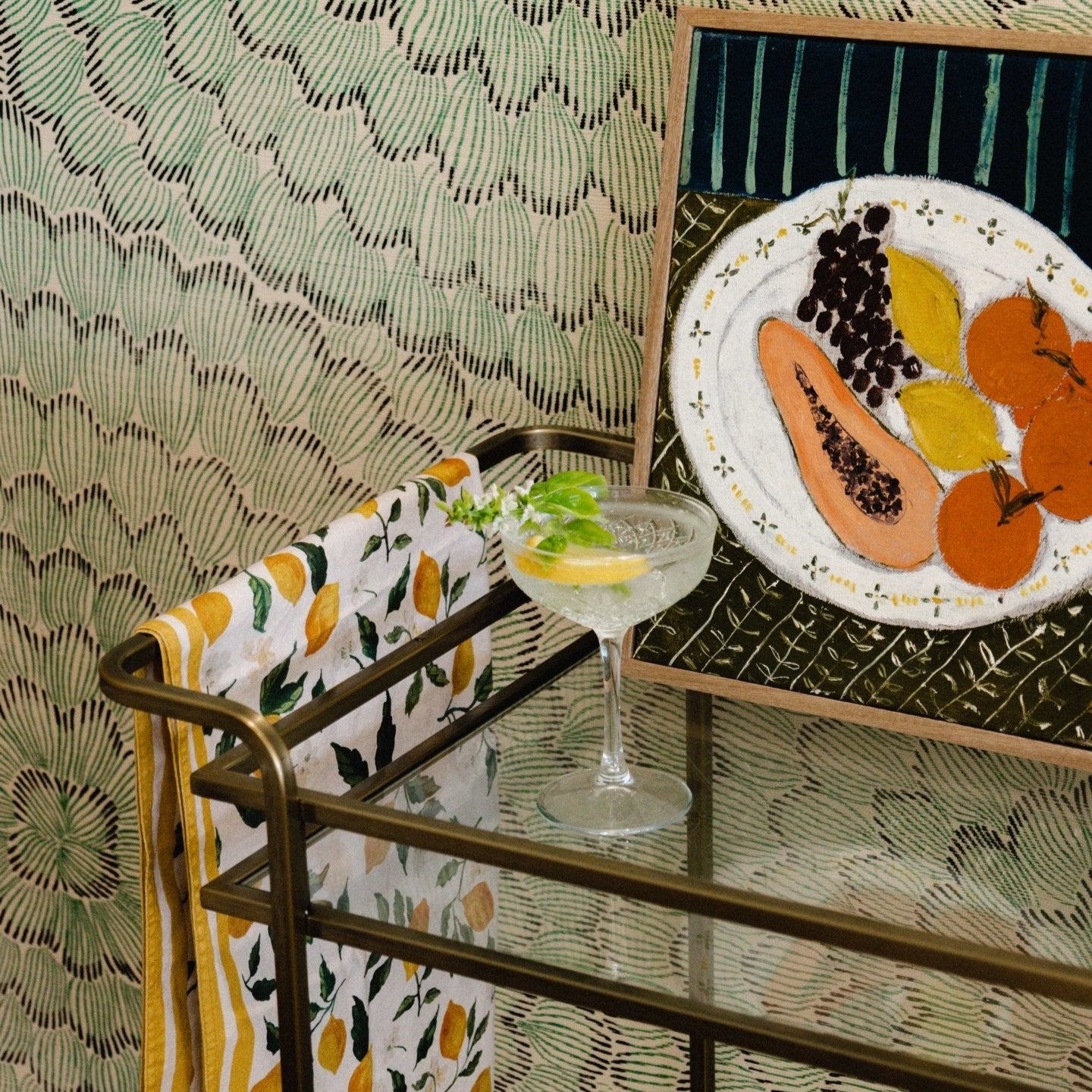 Sophia's Limone Tea Towels - Eco By Sonya Driver Europe